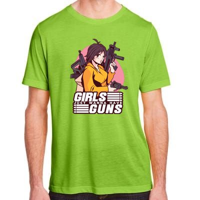 Girls Just Wanna Have Guns Anime Adult ChromaSoft Performance T-Shirt