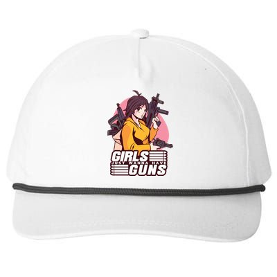 Girls Just Wanna Have Guns Anime Snapback Five-Panel Rope Hat