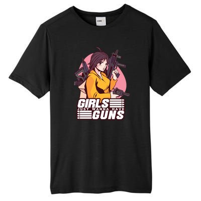 Girls Just Wanna Have Guns Anime Tall Fusion ChromaSoft Performance T-Shirt