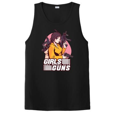 Girls Just Wanna Have Guns Anime PosiCharge Competitor Tank