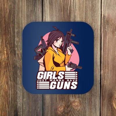 Girls Just Wanna Have Guns Anime Coaster