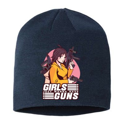 Girls Just Wanna Have Guns Anime Sustainable Beanie