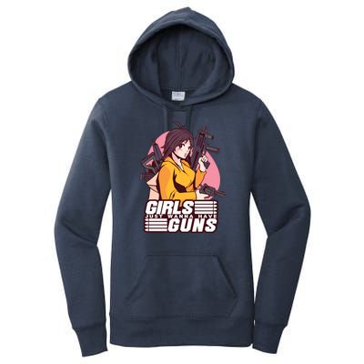 Girls Just Wanna Have Guns Anime Women's Pullover Hoodie