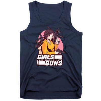 Girls Just Wanna Have Guns Anime Tank Top