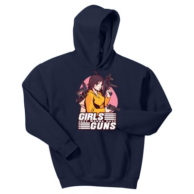 Girls Just Wanna Have Guns Anime Kids Hoodie