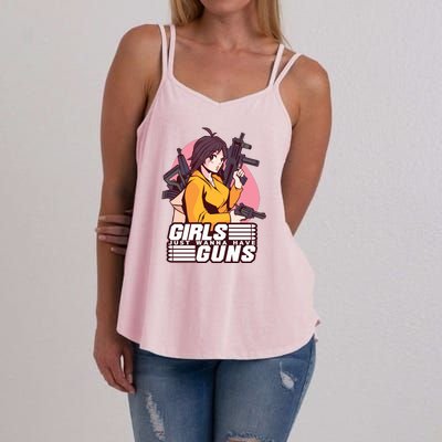 Girls Just Wanna Have Guns Anime Women's Strappy Tank