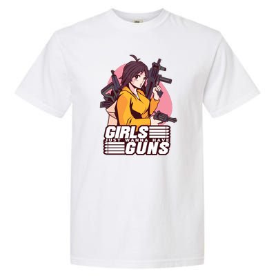 Girls Just Wanna Have Guns Anime Garment-Dyed Heavyweight T-Shirt