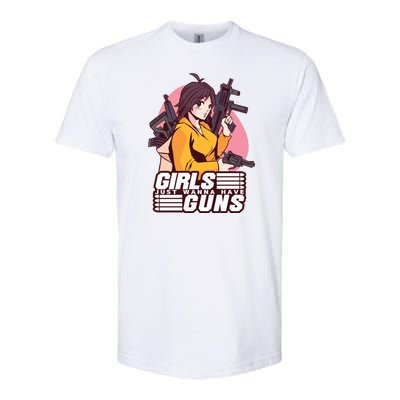 Girls Just Wanna Have Guns Anime Softstyle CVC T-Shirt