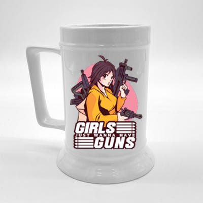 Girls Just Wanna Have Guns Anime Beer Stein