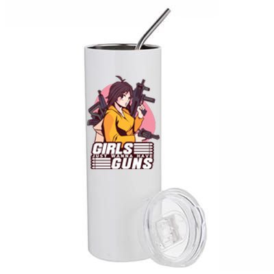 Girls Just Wanna Have Guns Anime Stainless Steel Tumbler