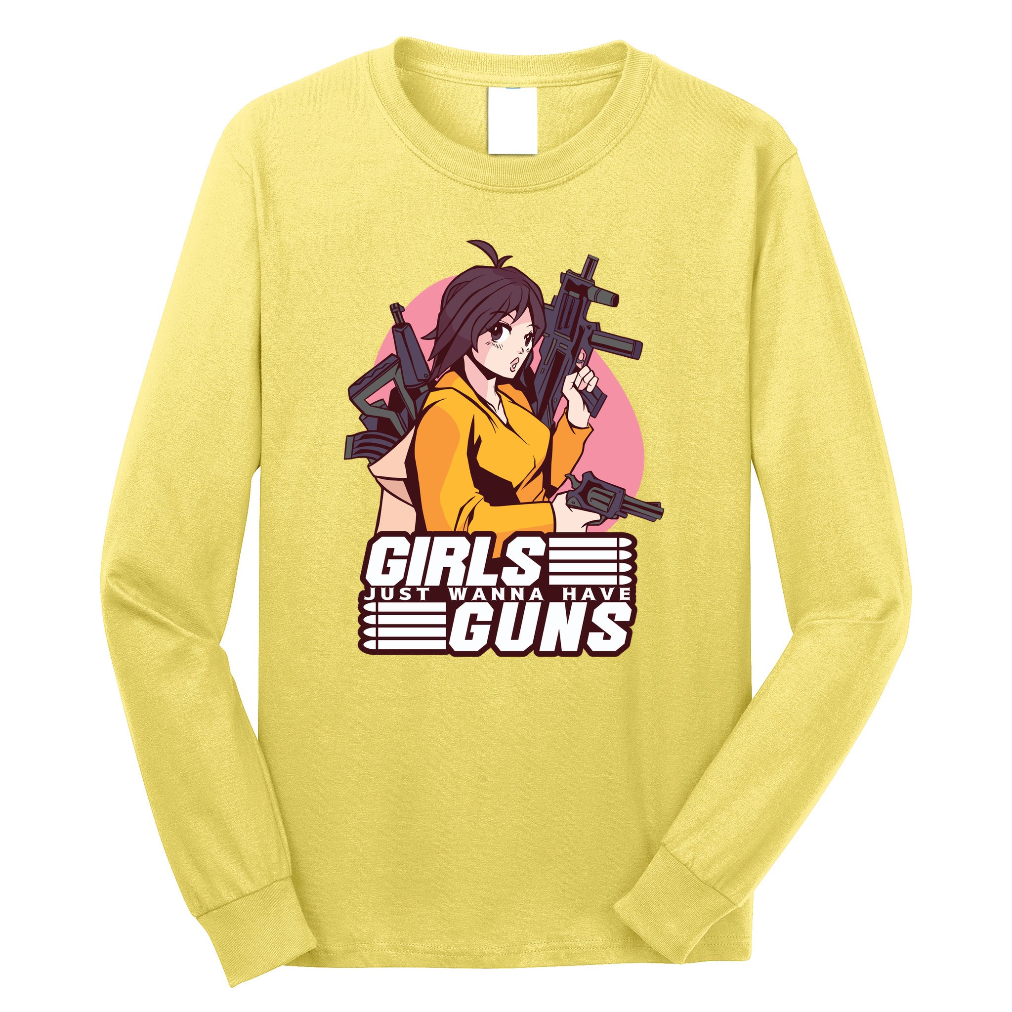 Girls Just Wanna Have Guns Anime Long Sleeve Shirt