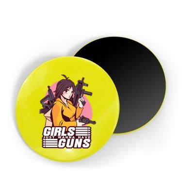 Girls Just Wanna Have Guns Anime Magnet