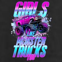 Girls Like Monster Trucks Too 11oz C Handle Ceramic Mug
