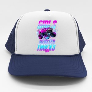 Girls Like Monster Trucks Too Trucker Hat