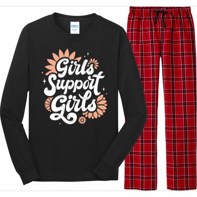 Girls Support Girls Long Sleeve Pajama Set