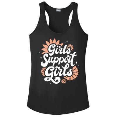 Girls Support Girls Ladies PosiCharge Competitor Racerback Tank