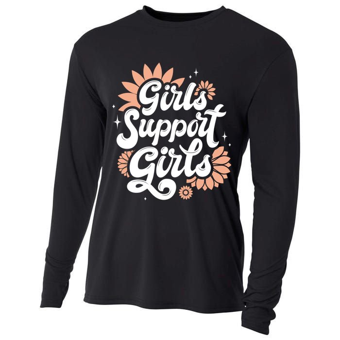 Girls Support Girls Cooling Performance Long Sleeve Crew