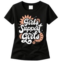Girls Support Girls Womens T-Shirt
