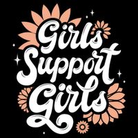 Girls Support Girls Womens T-Shirt