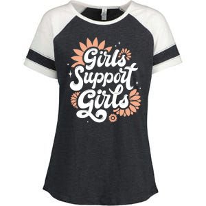 Girls Support Girls Enza Ladies Jersey Colorblock Tee