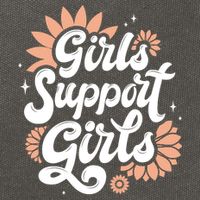Girls Support Girls Cotton Canvas Backpack