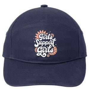 Girls Support Girls 7-Panel Snapback Hat