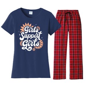 Girls Support Girls Women's Flannel Pajama Set