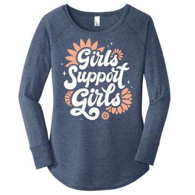 Girls Support Girls Women's Perfect Tri Tunic Long Sleeve Shirt