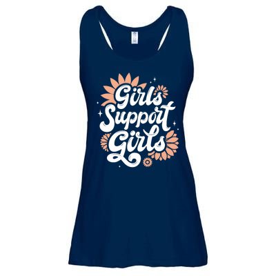 Girls Support Girls Ladies Essential Flowy Tank