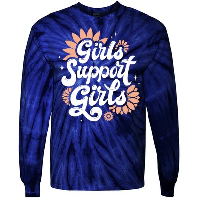 Girls Support Girls Tie-Dye Long Sleeve Shirt