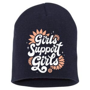 Girls Support Girls Short Acrylic Beanie