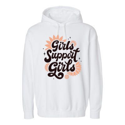 Girls Support Girls Garment-Dyed Fleece Hoodie