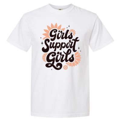 Girls Support Girls Garment-Dyed Heavyweight T-Shirt