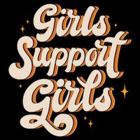 Girls Support Girls Vintage Drawstring Bag
