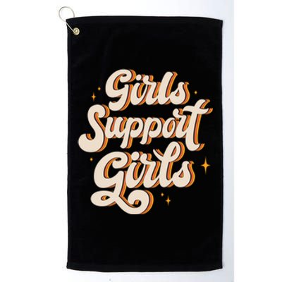 Girls Support Girls Vintage Platinum Collection Golf Towel