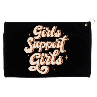 Girls Support Girls Vintage Grommeted Golf Towel