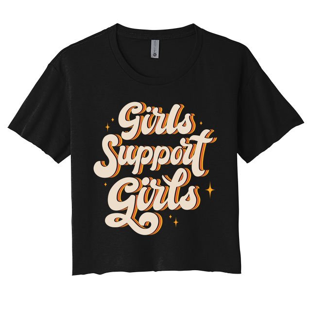 Girls Support Girls Vintage Crop Top