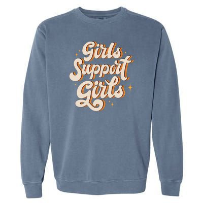 Girls Support Girls Vintage Garment-Dyed Sweatshirt