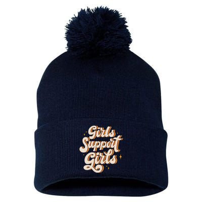 Girls Support Girls Vintage Pom Pom 12in Knit Beanie