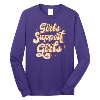 Girls Support Girls Vintage Long Sleeve Shirt