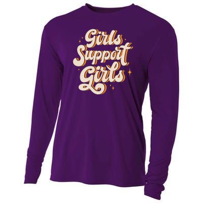 Girls Support Girls Vintage Cooling Performance Long Sleeve Crew