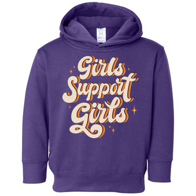 Girls Support Girls Vintage Toddler Hoodie