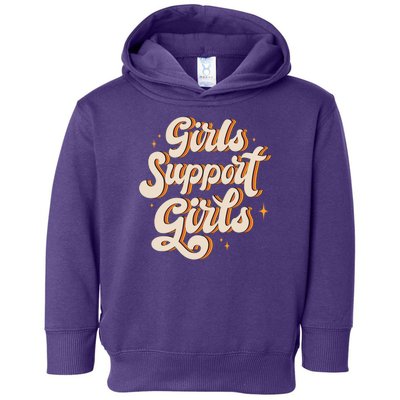 Girls Support Girls Vintage Toddler Hoodie