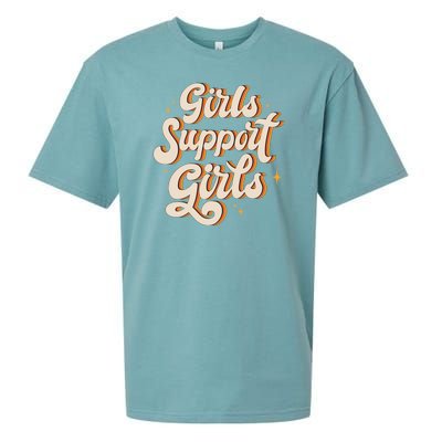 Girls Support Girls Vintage Sueded Cloud Jersey T-Shirt