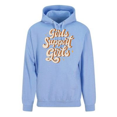 Girls Support Girls Vintage Unisex Surf Hoodie