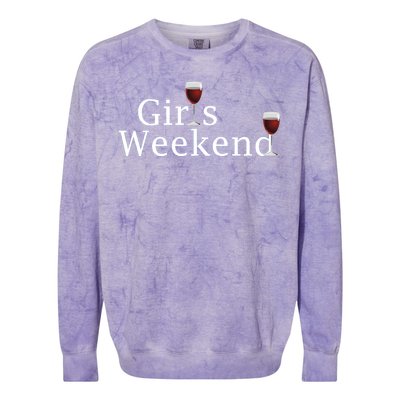 Girls Weekend Colorblast Crewneck Sweatshirt