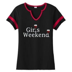 Girls Weekend Ladies Halftime Notch Neck Tee