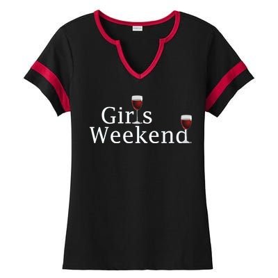 Girls Weekend Ladies Halftime Notch Neck Tee