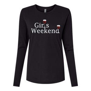 Girls Weekend Womens Cotton Relaxed Long Sleeve T-Shirt