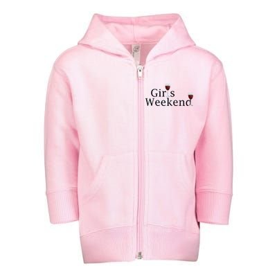 Girls Weekend Toddler Zip Fleece Hoodie